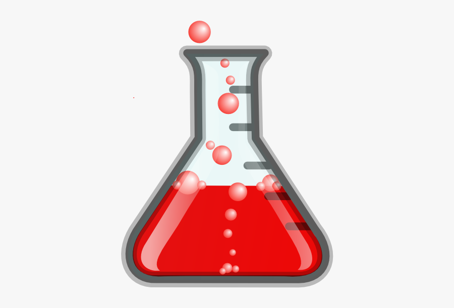 Vector Royalty Free Redflask Bubbles Invisibox Clip - Erlenmeyer Flask Clipart Png, Transparent Clipart