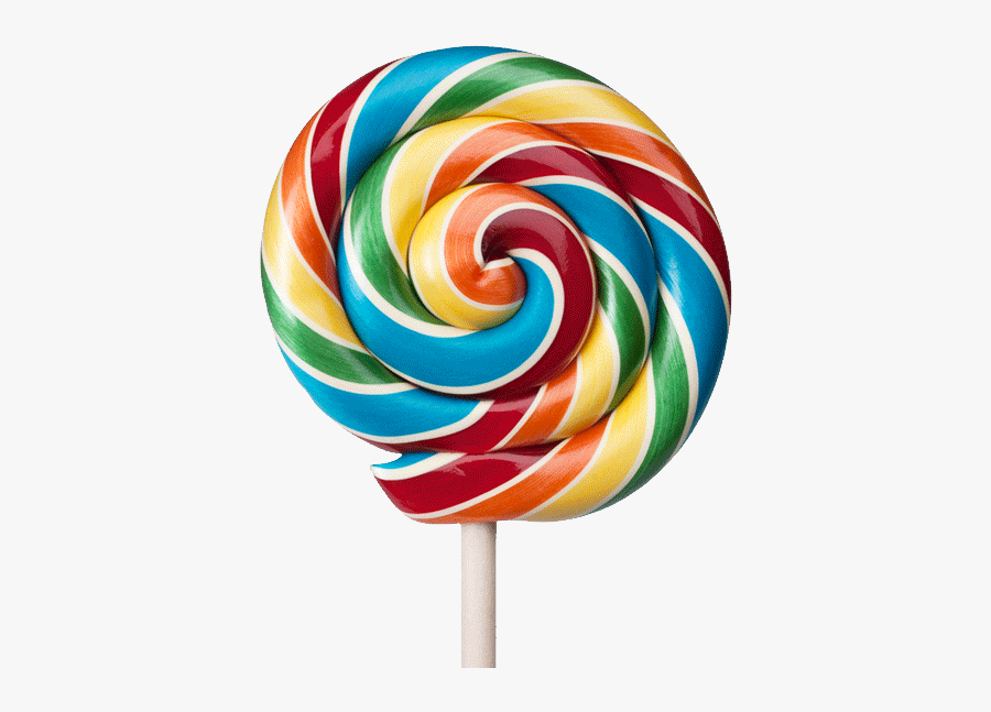 Large Colourful Lollipop Transparent Png - Lollipop Image Png, Transparent Clipart