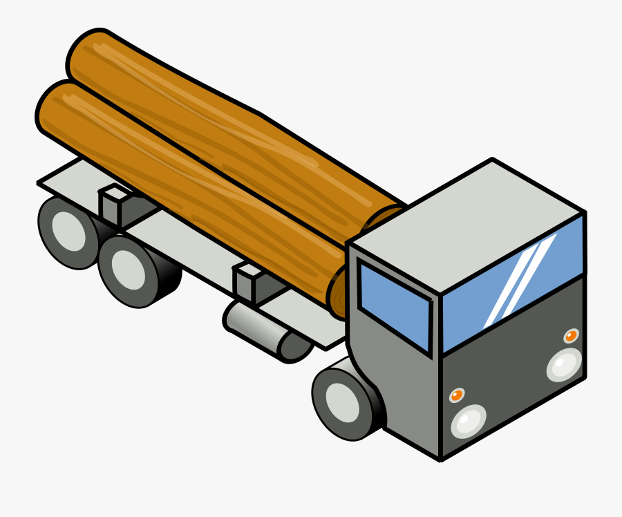 Clipart - Isometric Drawing Of A Truck, Transparent Clipart