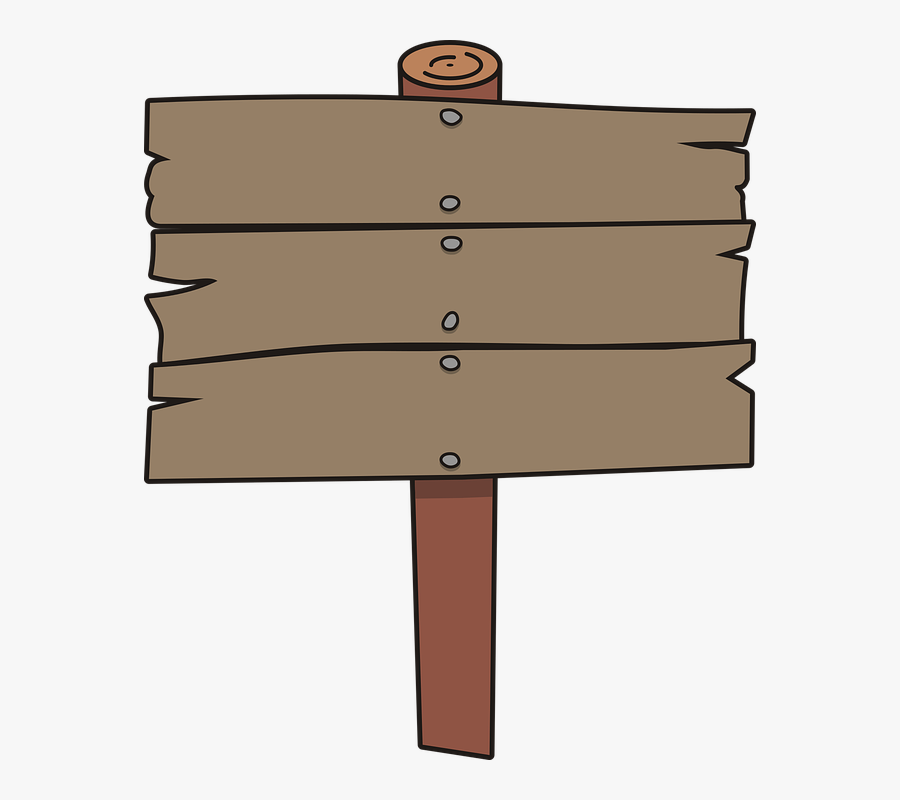 Wooden Blank Sign Clip Art At Clker - Placa De Anúncio, Transparent Clipart