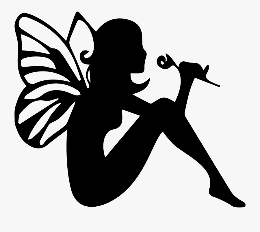 Tooth Fairy Silhouette Clip Art - Clip Art Fairies, Transparent Clipart