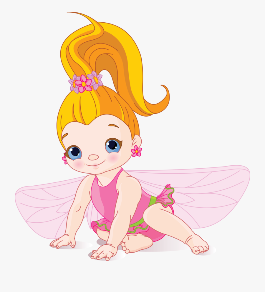 Cute Baby Fairy, Transparent Clipart