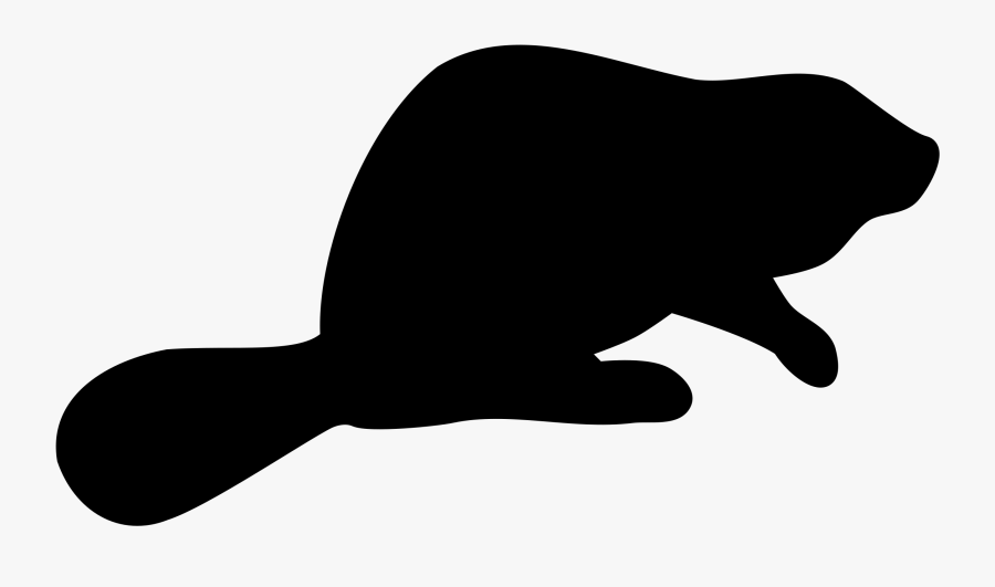 Clipart - Beaver Silhouette, Transparent Clipart