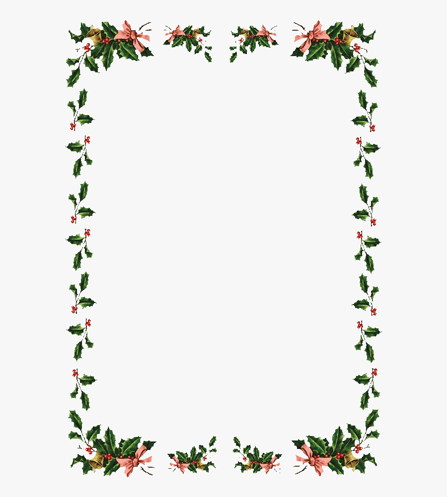 Transparent Holidays Clipart Free - Holly Border Clipart, Transparent Clipart