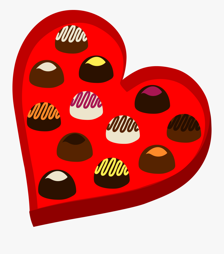 Lollipop Clipart Valentine Candy - Box Of Chocolates Clipart, Transparent Clipart