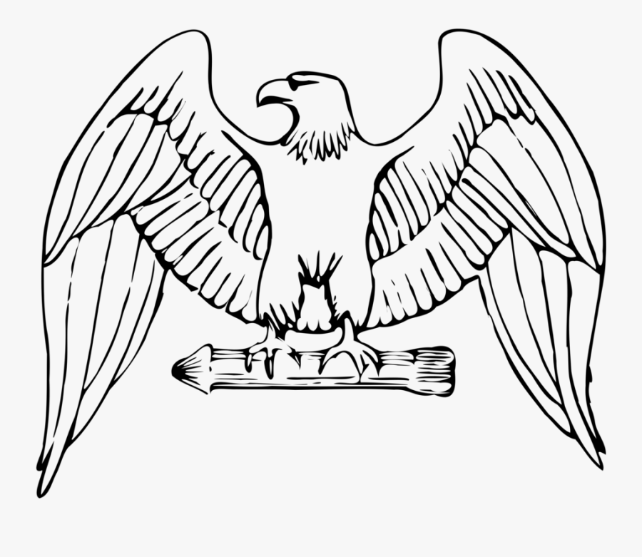 Log Cabin Coloring Pages Logo Image - Easy American Eagle Drawing, Transparent Clipart