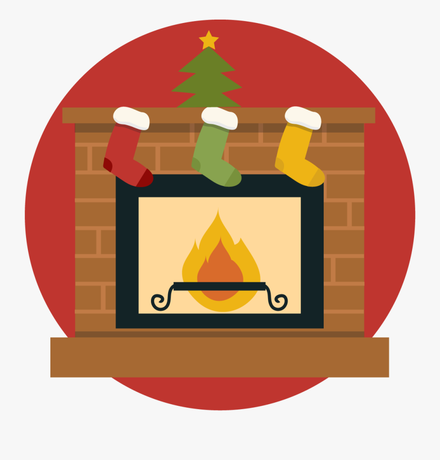 Free Cute Christmas Fireplace Clip Art - Christmas Fireplace Clipart, Transparent Clipart