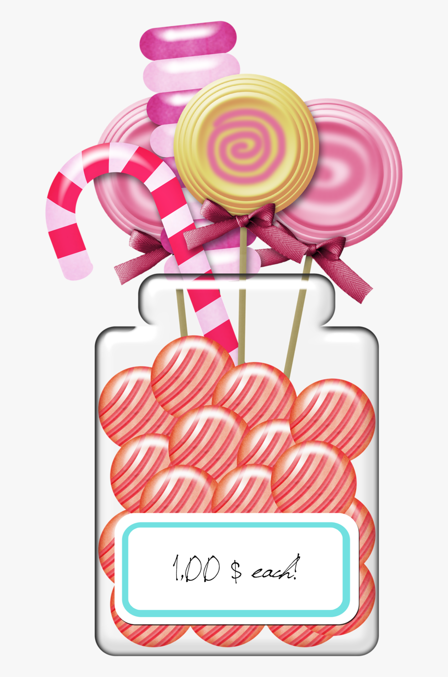 Jar Of Sweets Clipart, Transparent Clipart