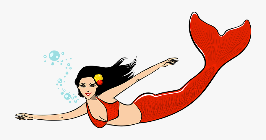 Swimmer Kids Swimming Pool Clipart Free Images Clipartixtop - Cartoon Mermaid Swimming Transparent Background, Transparent Clipart
