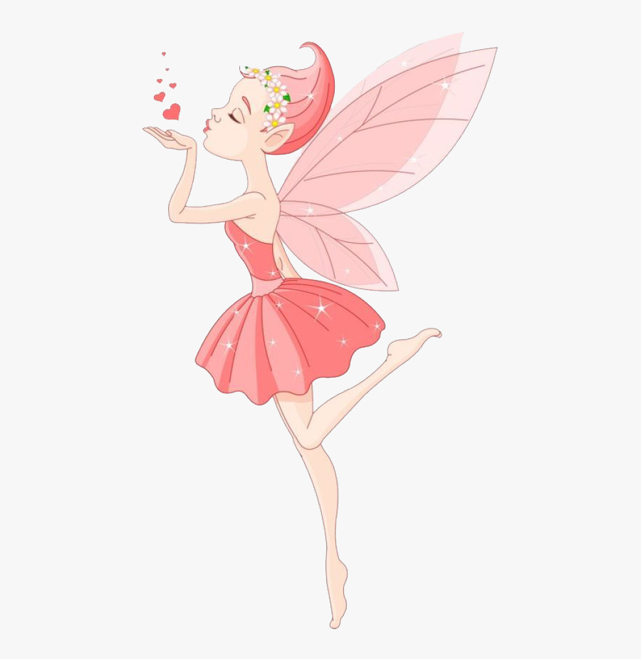 Fairy Blowing Kisses, Transparent Clipart