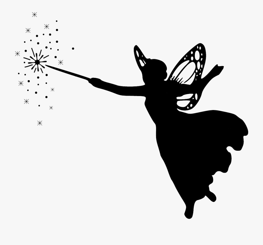 Create With Tlc - Cinderella Fairy Godmother Silhouette, Transparent Clipart