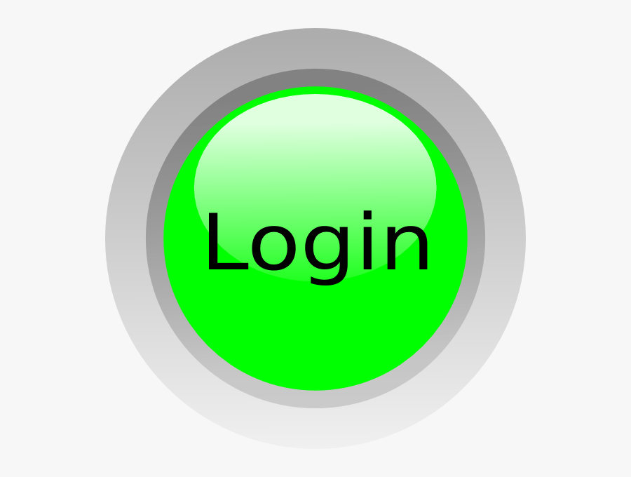 Login Icon In Green Color, Transparent Clipart