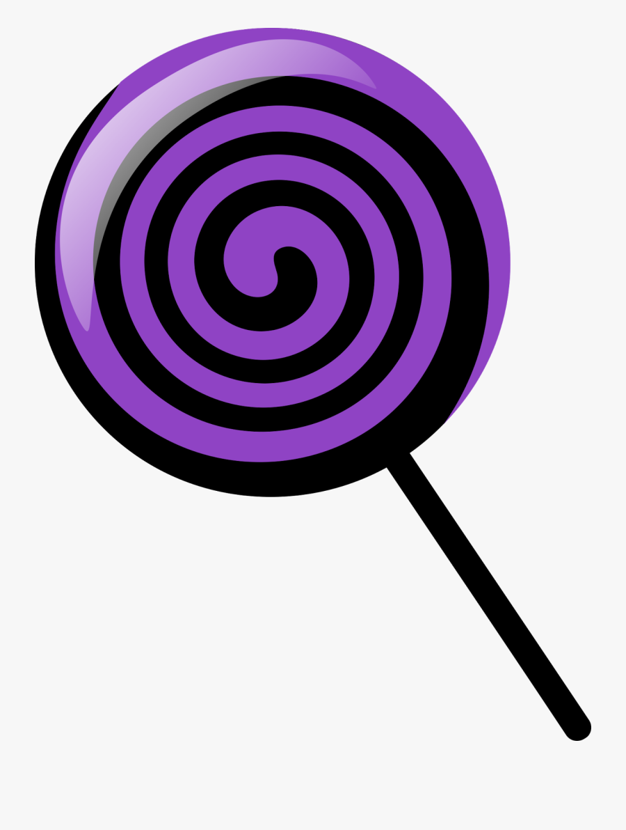 #mq #black #purple #lollipop #candy #sweet - Halloween Candy Images Clip Art, Transparent Clipart