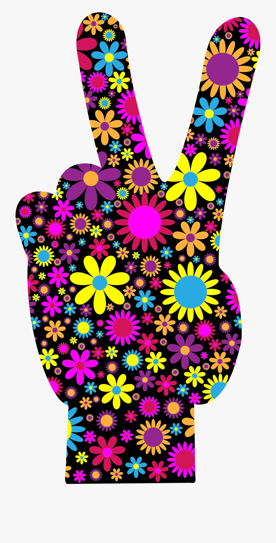 Clipart - Peace Sign With Transparent Background, Transparent Clipart