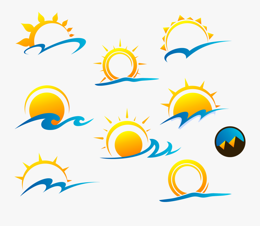 Euclidean Sun Vector Logo Free Clipart Hq Clipart - Free Vector Sun Logo, Transparent Clipart