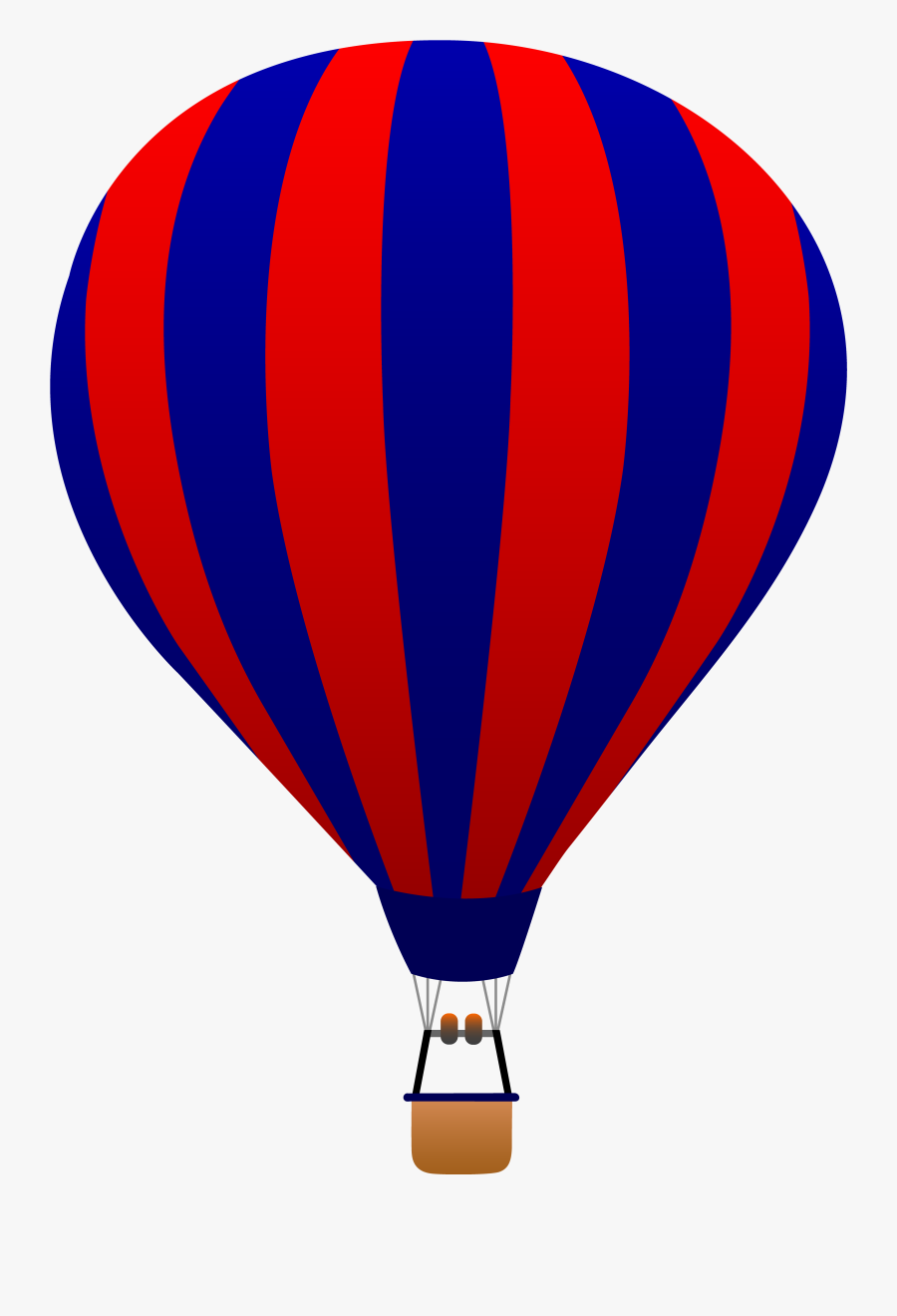 Hot Air Balloon Clipart Black And White Free - Cartoon Hot Air Balloon Vector, Transparent Clipart