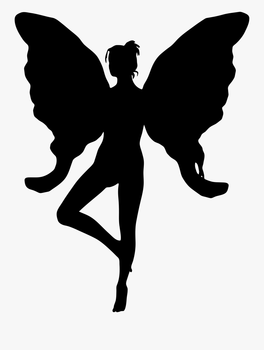 Clipart - Silhouette Of Fairy Creatures, Transparent Clipart