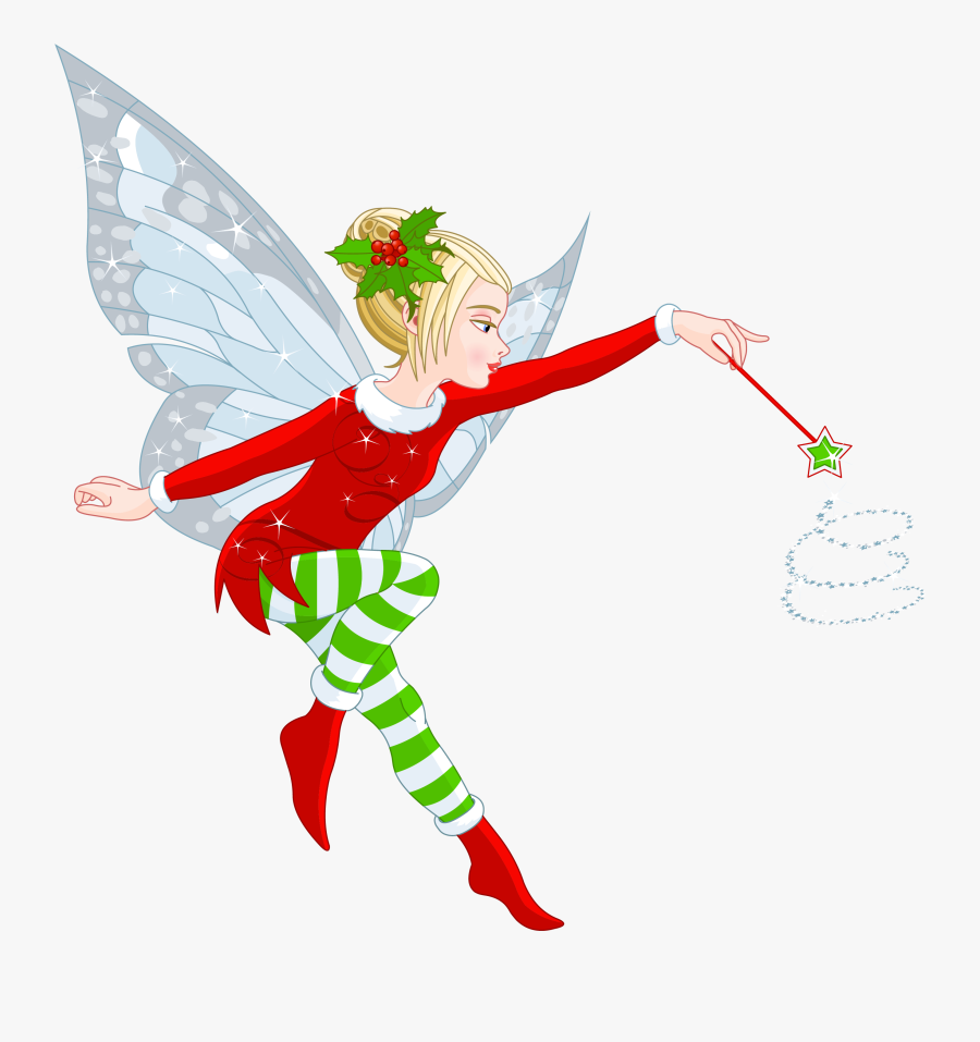 Christmas Fairy, Transparent Clipart