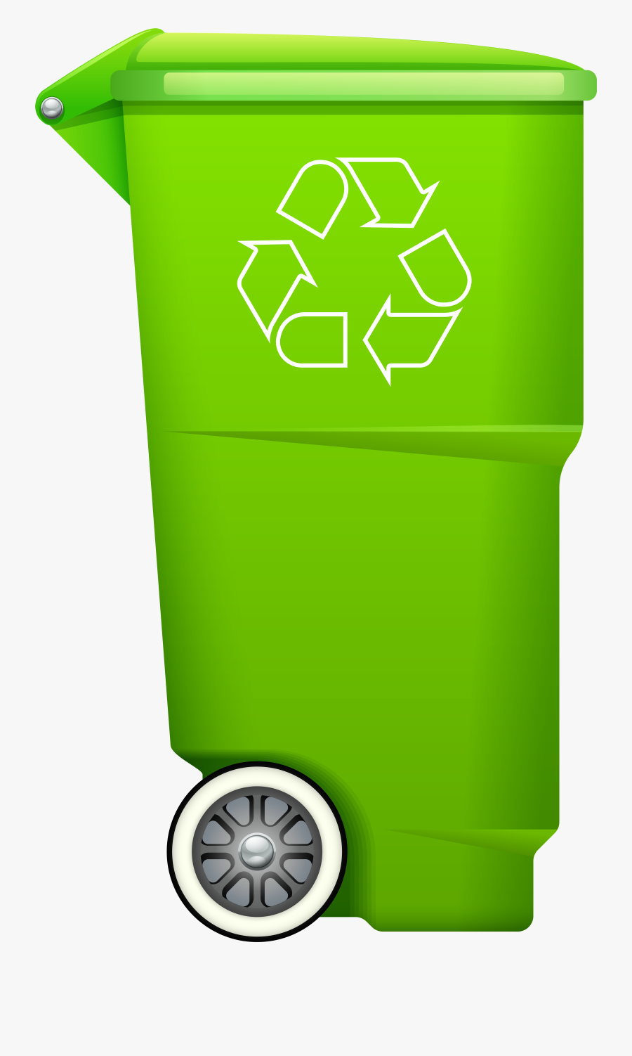 Garbage Trash Bin With Recycle Symbol Png Clip Art - Recycle Bin Clipart Png, Transparent Clipart