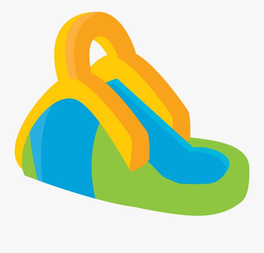 Inflatable Water Slide Clipart, Transparent Clipart
