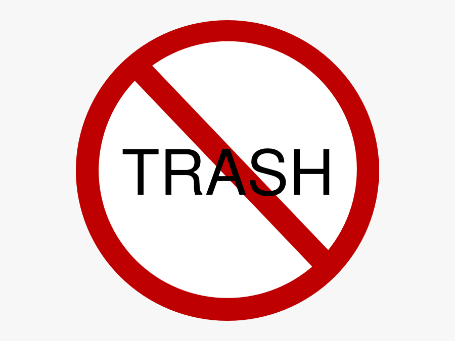 No Trash Clipart - No Bad Words Sign, Transparent Clipart