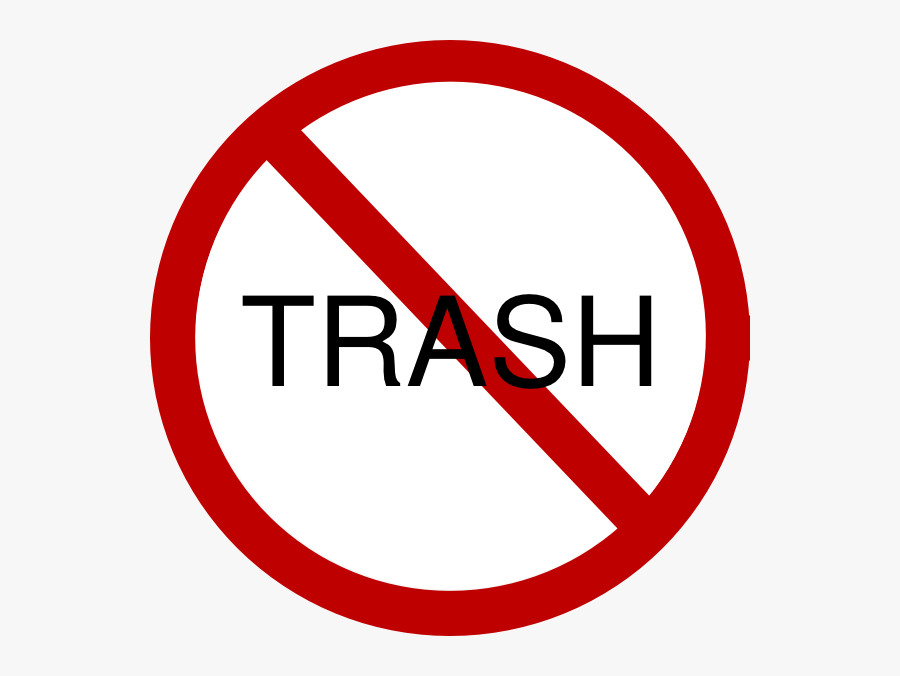 No Trash Clipart No Bad Words Sign Free Transparent Clipart 