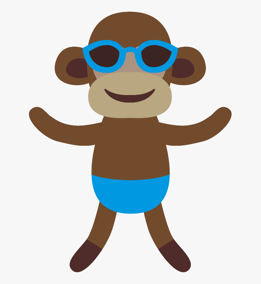 Christine Staniforth ♛༻ - Monkeys Swimming Clip Art, Transparent Clipart