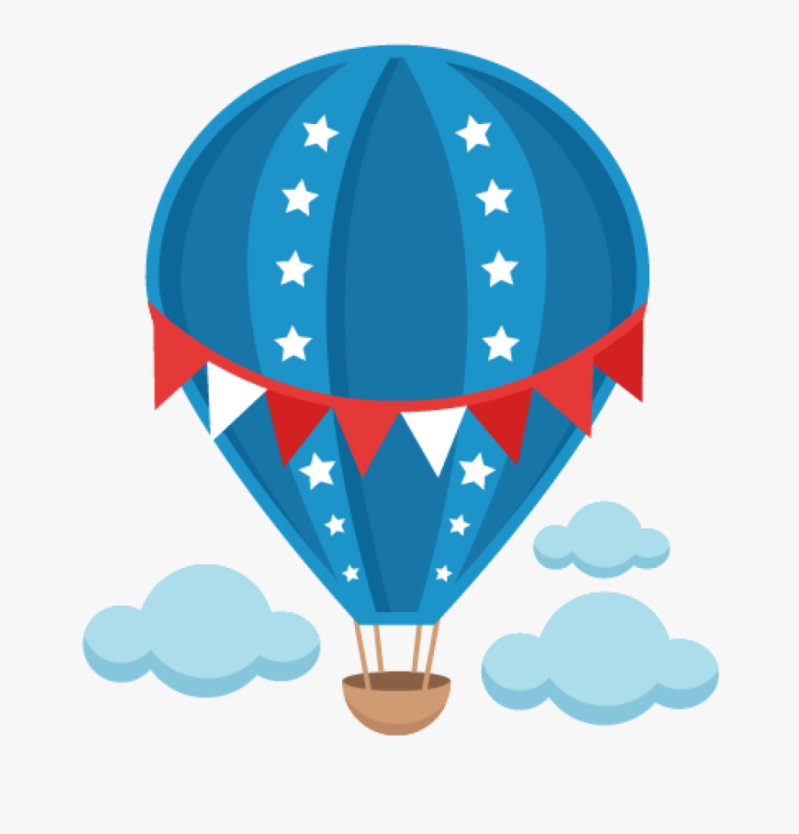 Hot Air Balloon Clip Art Free Patriotic Hot Air Balloon, Transparent Clipart