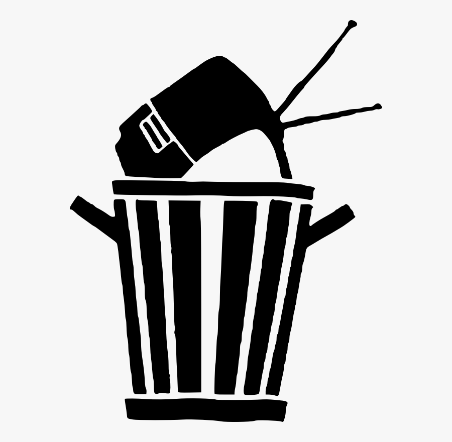 Tv In Trash - Trash Tv Png, Transparent Clipart