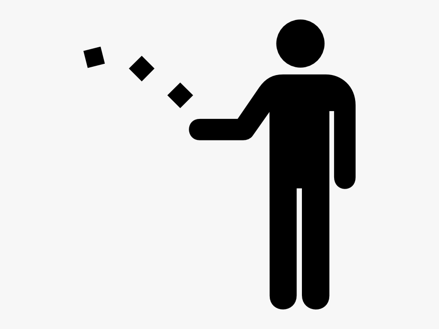 Throwaway - Clipart - Person Throwing Trash Png, Transparent Clipart