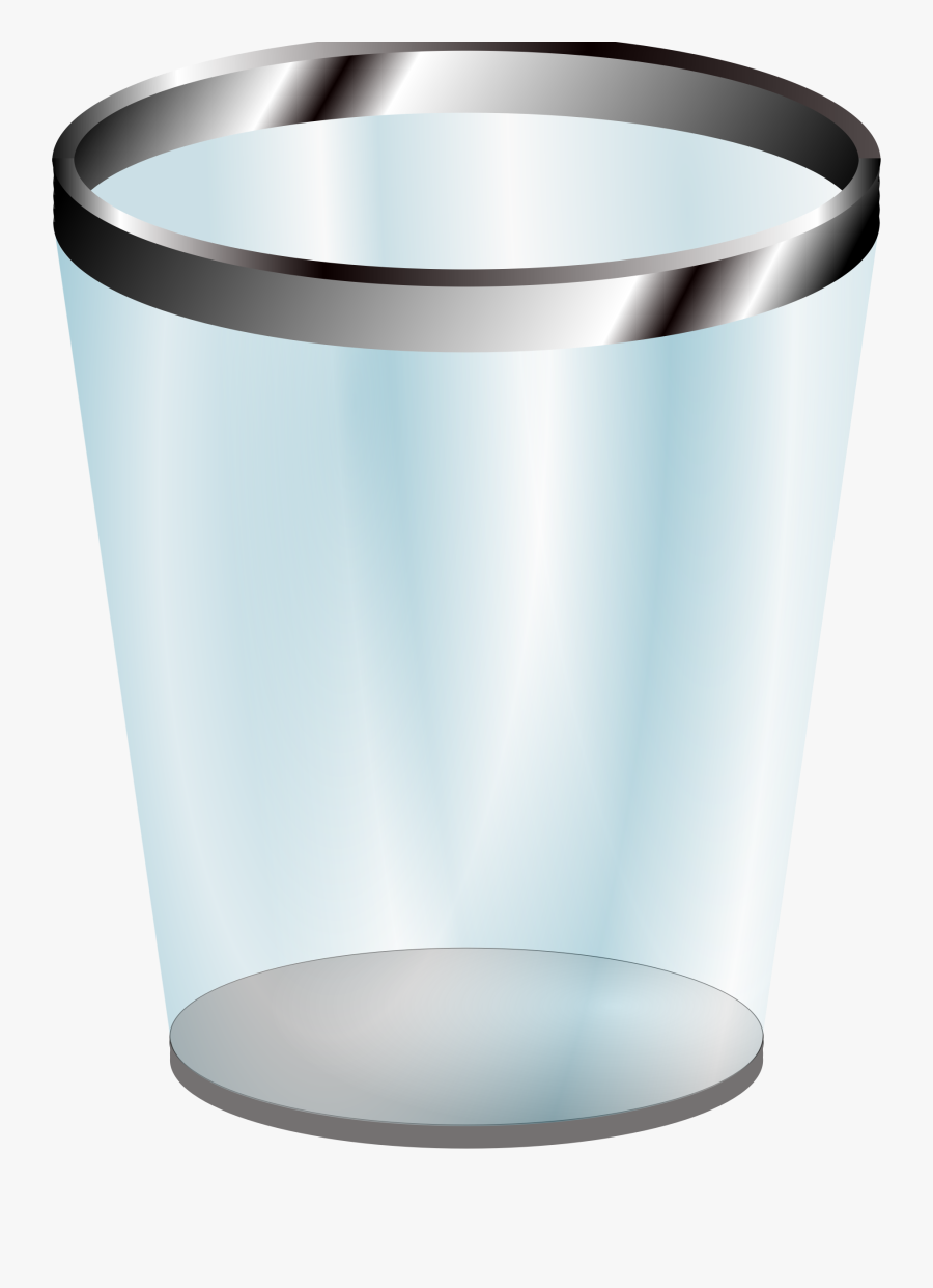 Free Empty Transparent Trash Bin Clip Art - Transparent Recycle Bin Png, Transparent Clipart