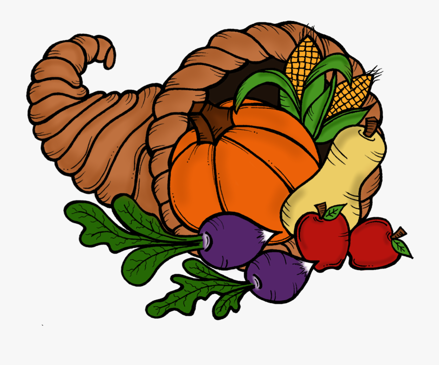 Thanksgiving Cornucopia Clipart - Clip Art Cornucopia, Transparent Clipart