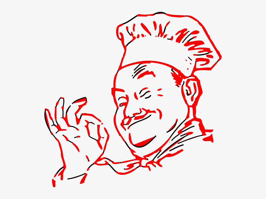 Transparent Chef Hat Clipart Png - Chef Cartoon Images Black And White, Transparent Clipart