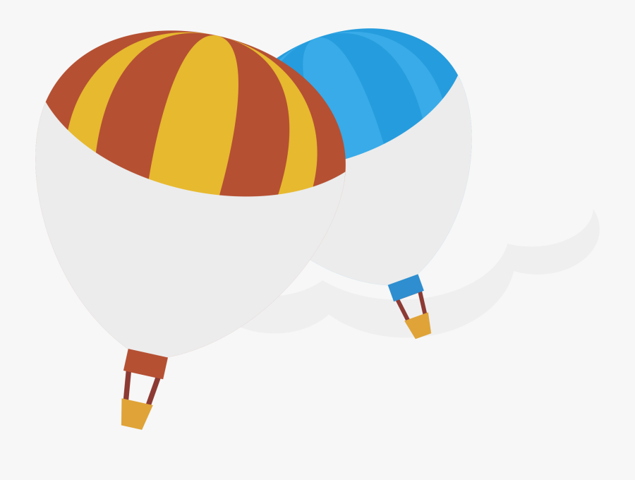Hot Air Balloon Clipart Vector, Transparent Clipart