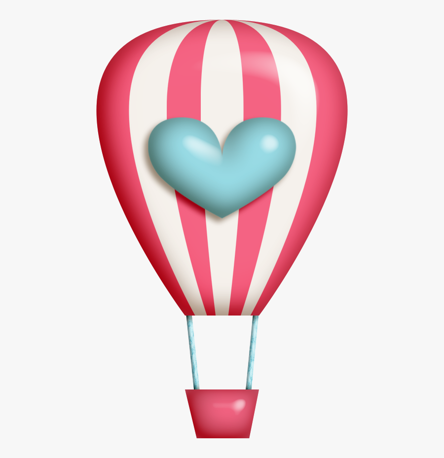 Hot Air Balloon Clipart Kawaii - Cute Love Hot Air Balloon, Transparent Clipart