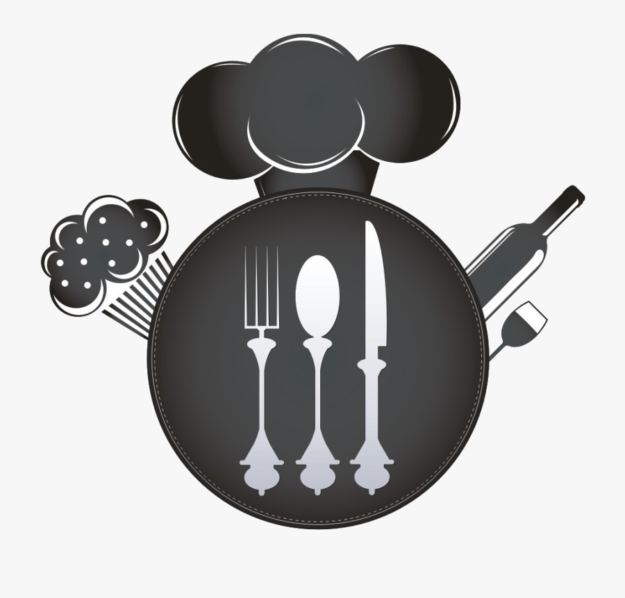 Restaurants Clipart Chef Hat - Desenho Colher Garfo E Faca, Transparent Clipart