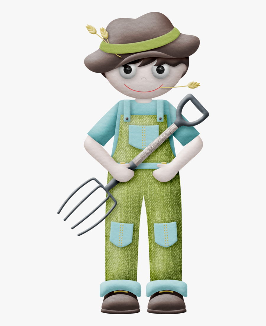 Transparent Happy Farmer Clipart - Cartoon, Transparent Clipart