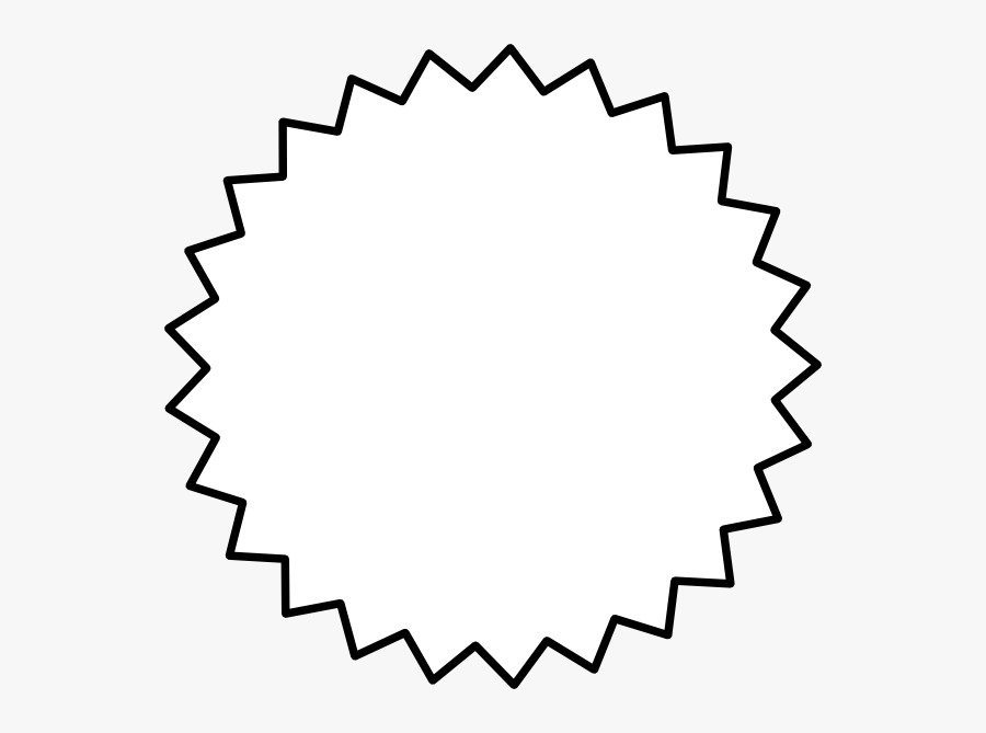 Starburst - Clip - Art - Outline - Duane And Brando Thanks Mom, Transparent Clipart