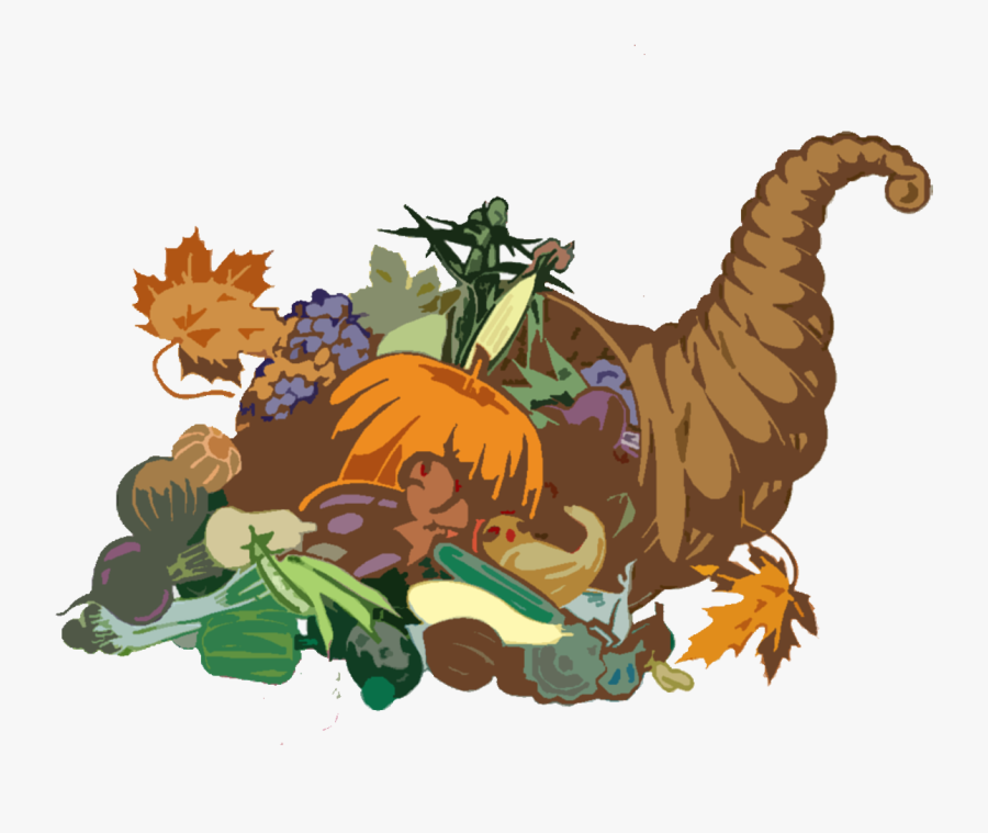 First Thanksgiving Feast Clipart Images Pictures - Cornucopia Clip Art, Transparent Clipart