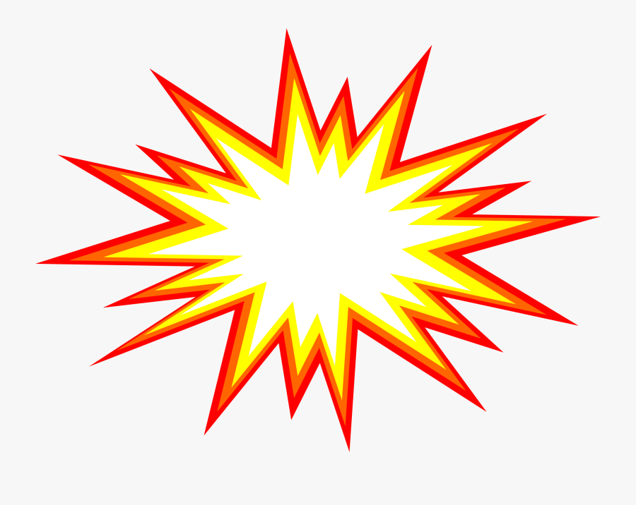 Comic Vector Png - Cartoon Explosion Transparent Background, Transparent Clipart