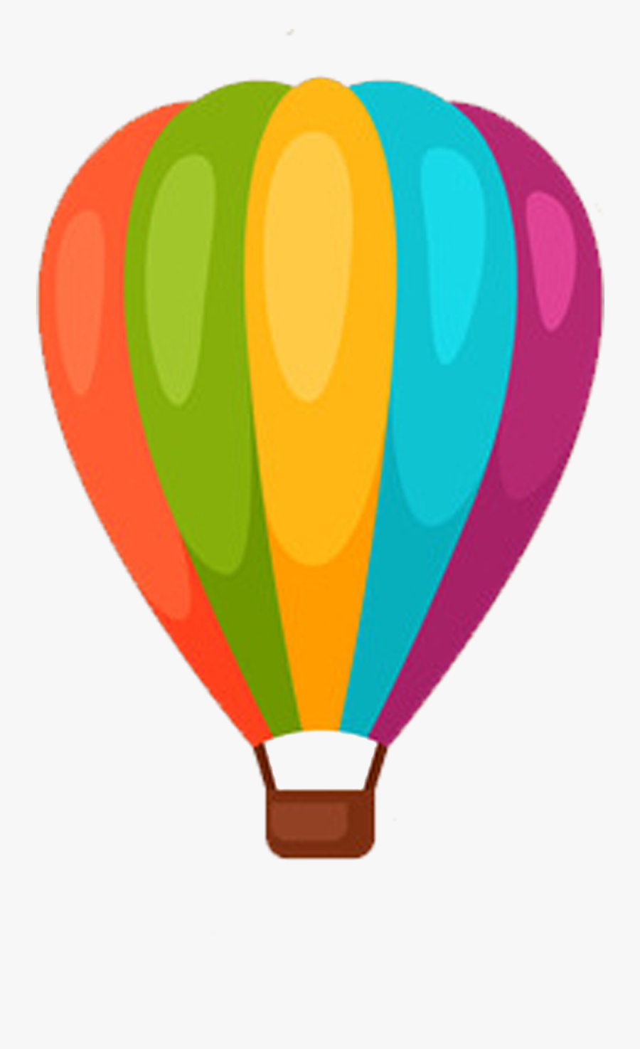 Clipart Hearts Hot Air Balloon - Cartoon Hot Air Ballon, Transparent Clipart