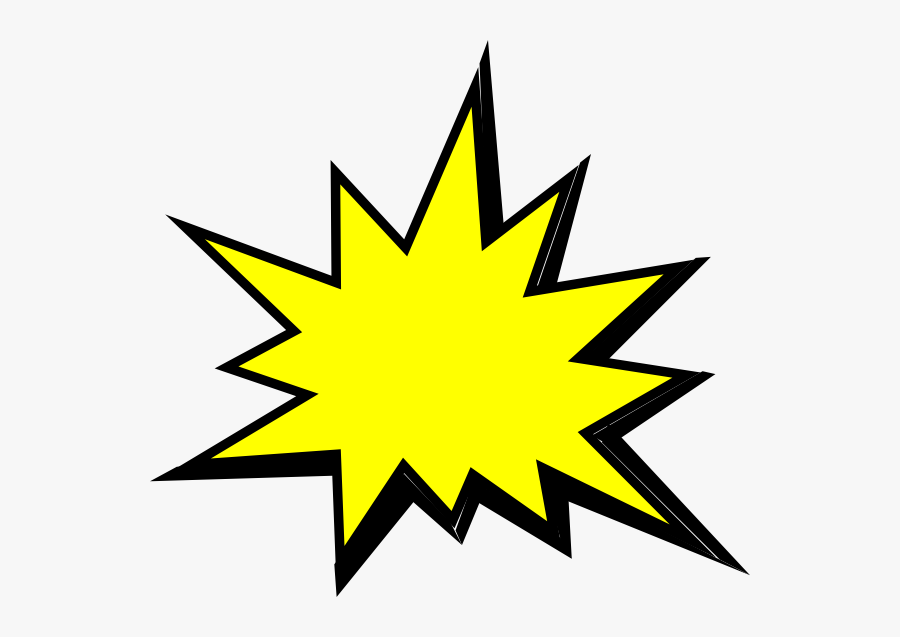 Comics Clipart Starburst - Comic Book Pow Bubble, Transparent Clipart