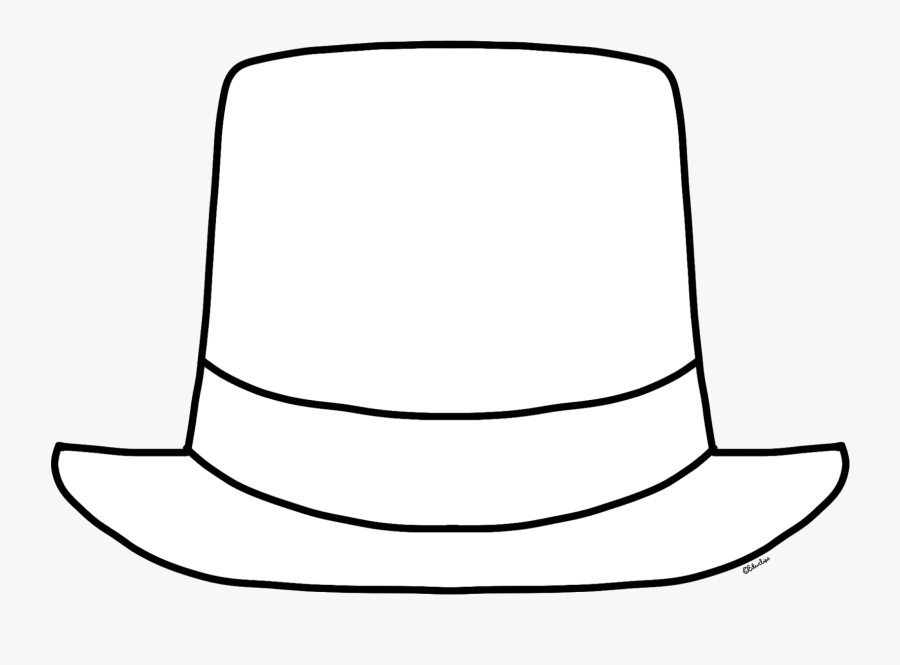 Monochrome Clipart Hat Pencil And In Color Monochrome - Hat Clipart Black And White, Transparent Clipart