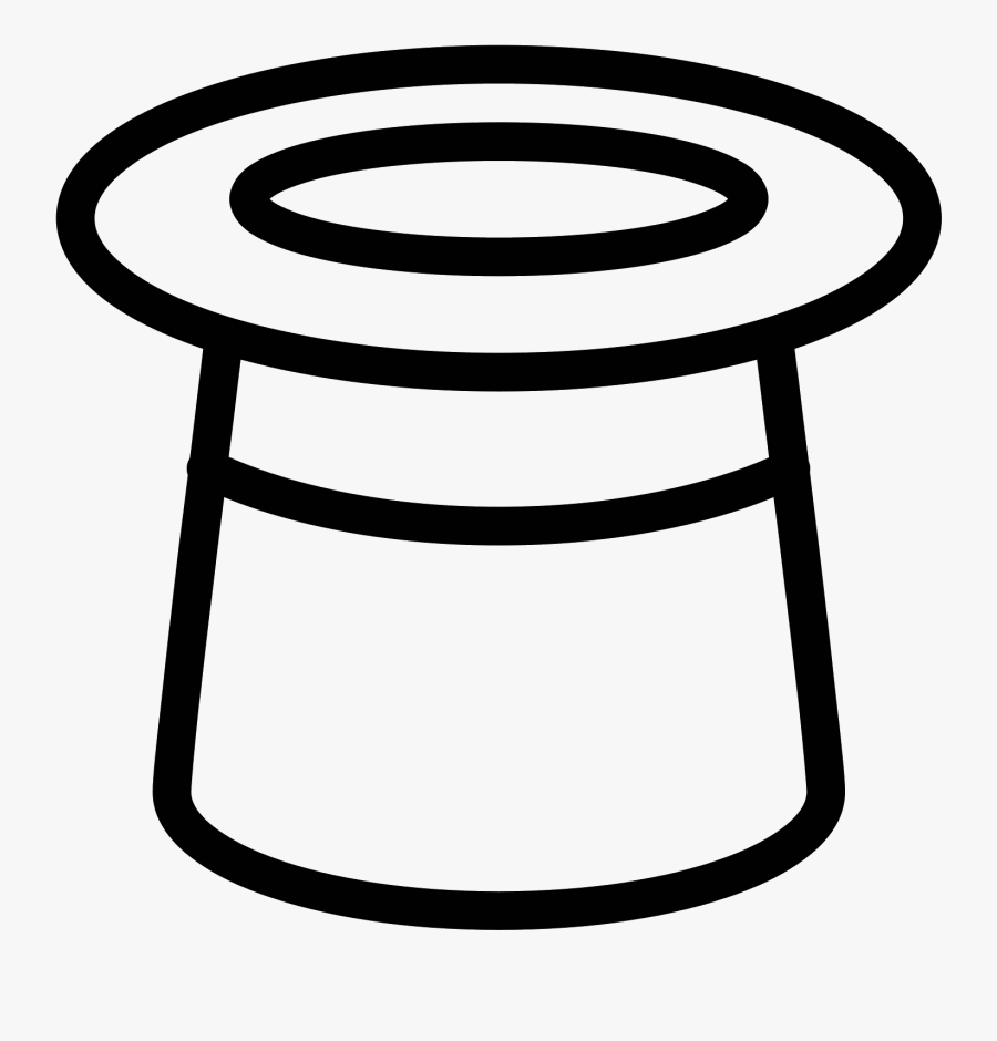 Chef Hat Emoji Png - Top Hat Clipart Png Black And White, Transparent Clipart