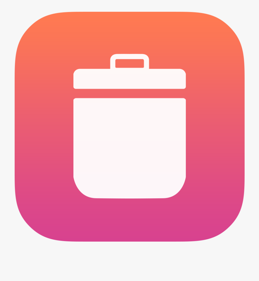 Apple In The Trash Clipart - Ios Application Icon Png, Transparent Clipart