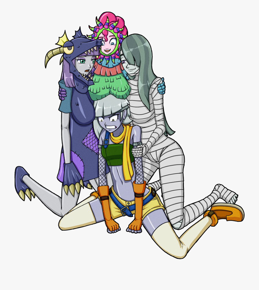 Pie Sister"s Halloween - Cartoon, Transparent Clipart