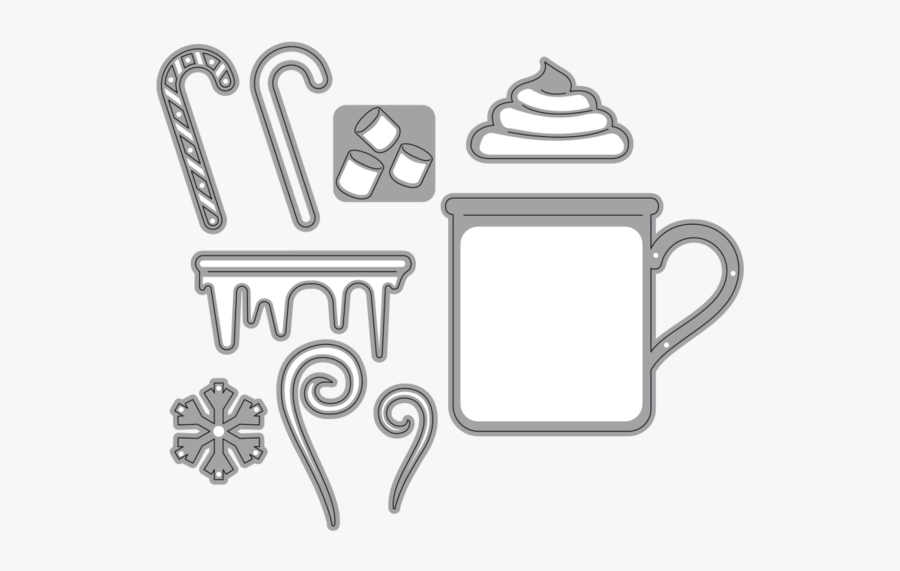 Elizabeth Craft Designs Hot Chocolate, Transparent Clipart