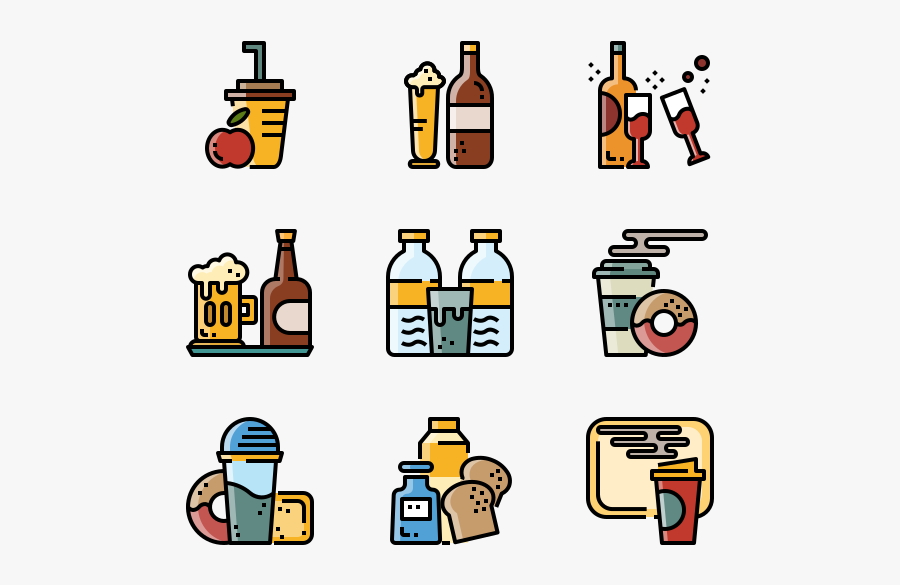 Beverage - Visitor Flat Icon, Transparent Clipart