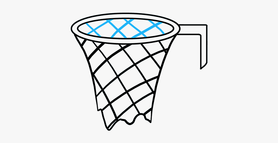 How To Draw Basketball Hoop - Easy Basketball Hoop Drawing, Transparent Clipart