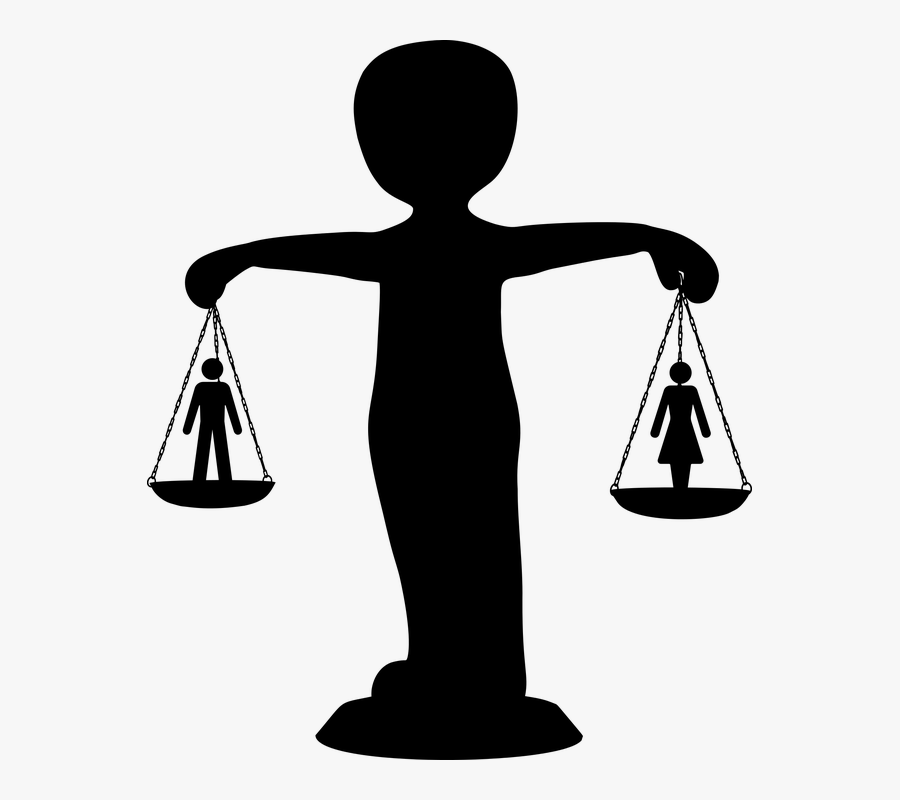 Equality, Law, Justice, Scales, Man, Male, Boy, Human - Equal Relationships Are Violence Free, Transparent Clipart